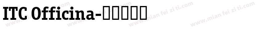 ITC Officina字体转换